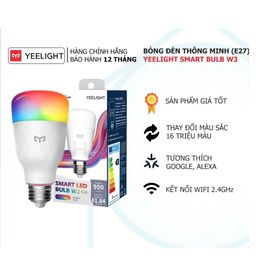 đèn LED thông minh XIAOMI Yeelight W3 E26/E27, điều khiển App,