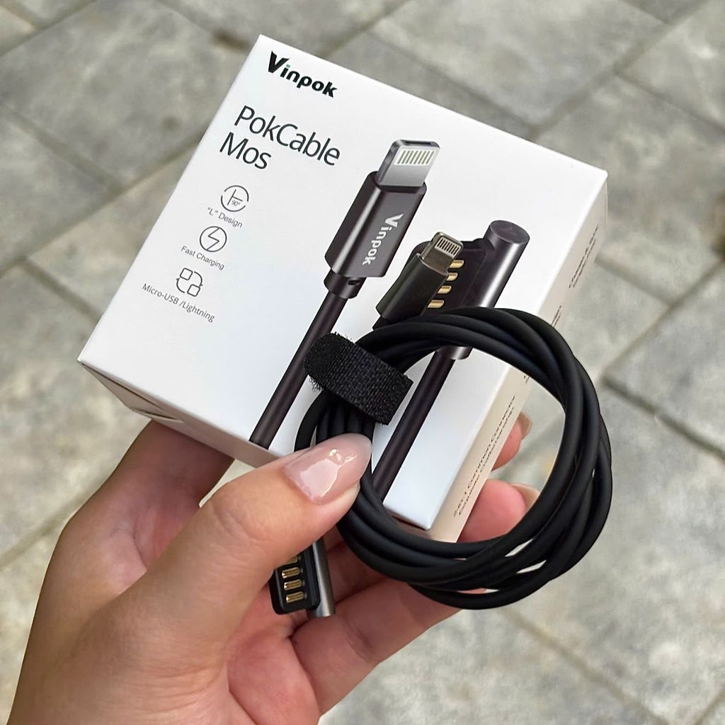 🔌 Vinpok PokCable Mos – Cáp sạc 2 trong 1, nhỏ gọn mà mạnh mẽ!