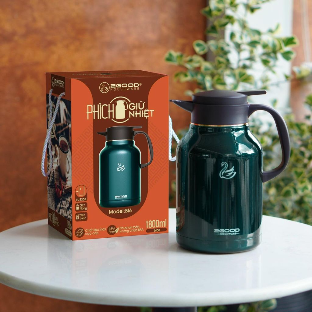 Phích pha trà giữ nhiệt 2Good B16