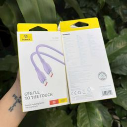 Cáp sạc nhanh 100W Baseus Silicone Pudding 1.2m C to C