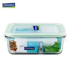 Hộp thủy tinh GLASSLOCK chia ngăn 670ml
