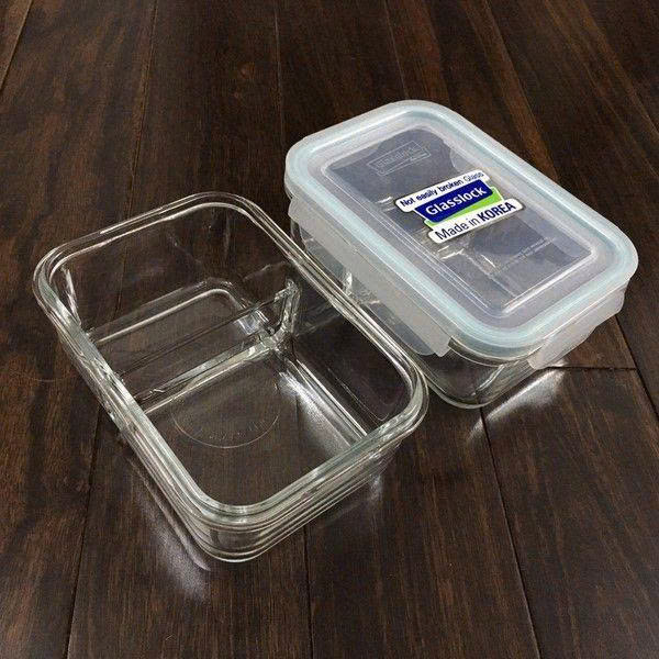 Hộp thủy tinh GLASSLOCK chia ngăn 670ml