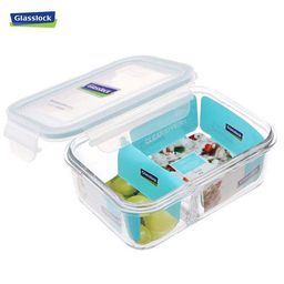 Hộp thủy tinh GLASSLOCK chia ngăn 670ml