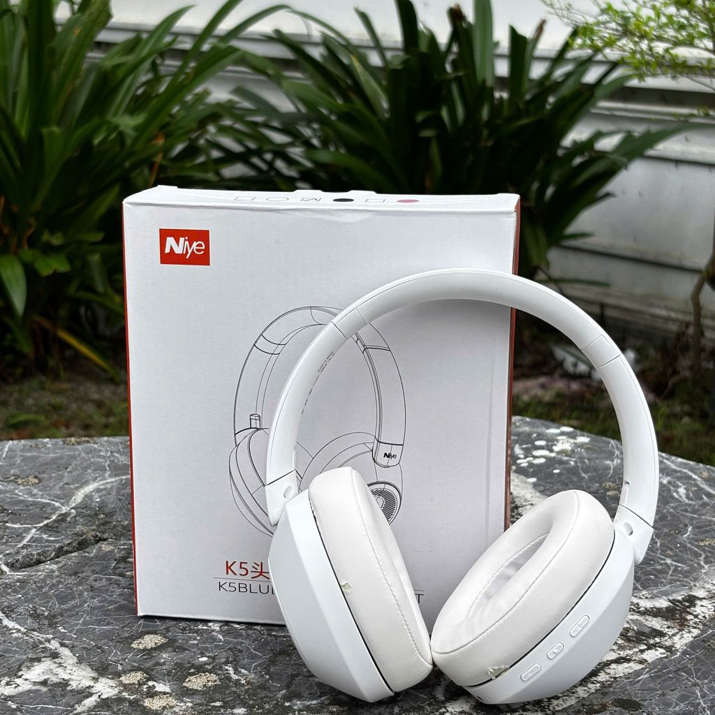 Tai nghe Bluetooth chụp đầu Niye K5 ( màu trắng)