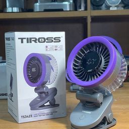Quạt kẹp sạc điện USB Tiross TS3423