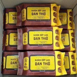 Thùng 10 gói khăn lau bao sái ban thờ Phúc Khang