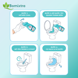 TẨY TOILET SIÊU TỐC BOMIXTRA – SẠCH NHANH, KHỬ MÙI HIỆU QUẢ 🔥 ( 1 Thùng 2 cha…