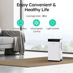 Máy hút ẩm bán dẫn thông minh Dehumidifier (hàng Amazon Mỹ )