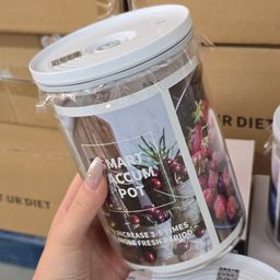 ✅ BỘ 4 HŨ THUỶ TINH HÚT CHÂN KHÔNG