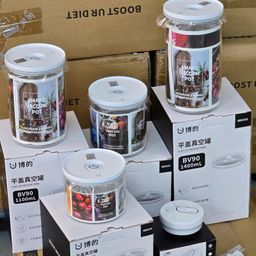 ✅ BỘ 4 HŨ THUỶ TINH HÚT CHÂN KHÔNG
