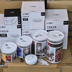 ✅ BỘ 4 HŨ THUỶ TINH HÚT CHÂN KHÔNG
