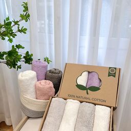 ✅ SET 4 KHĂN GỘI KG03-850 ( MẦU NGẪU NHIÊN )