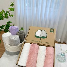 ✅ SET 4 KHĂN GỘI KG03-850 ( MẦU NGẪU NHIÊN )