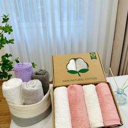 ✅ SET 4 KHĂN GỘI KG03-850 ( MẦU NGẪU NHIÊN )