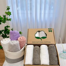 ✅ SET 4 KHĂN GỘI KG03-850 ( MẦU NGẪU NHIÊN )