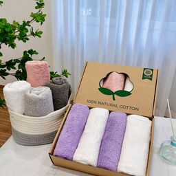 ✅ SET 4 KHĂN GỘI KG03-850 ( MẦU NGẪU NHIÊN )