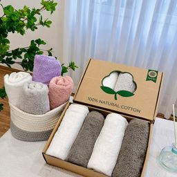✅ SET 4 KHĂN GỘI KG03-850 ( MẦU NGẪU NHIÊN )