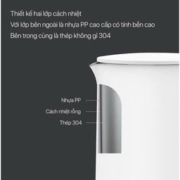 ẤM ĐUN SIÊU TỐC MIJIA ELECTRIC KETTLE 1A – 1800W, INOX 304, ĐUN SÔI NHANH ~5 P…