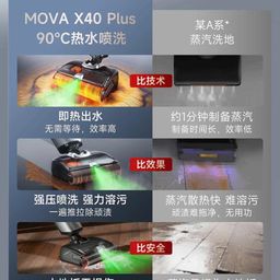 Máy hút bụi & lau sàn Xiaomi Deerma MOVA X40 Plus, nước nóng 90 độ, tự sấy giẻ…