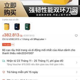 Máy cạo râu Mini Bully NLEN, chống nước, lưỡi dao đôi 3D hút nam châm. – NHỎ G…