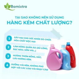 COMBO2 Túi Nước Giặt Xả 3In1 Bomixtra, Nước Giặt Cao Cấp Công Nghệ Enzyme Giặt…