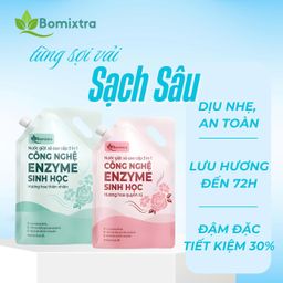 COMBO2 Túi Nước Giặt Xả 3In1 Bomixtra, Nước Giặt Cao Cấp Công Nghệ Enzyme Giặt…