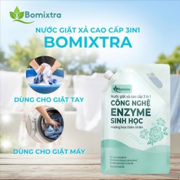 COMBO2 Túi Nước Giặt Xả 3In1 Bomixtra, Nước Giặt Cao Cấp Công Nghệ Enzyme Giặt…