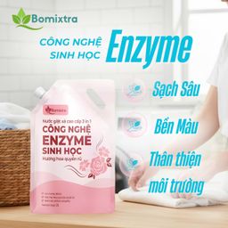 COMBO2 Túi Nước Giặt Xả 3In1 Bomixtra, Nước Giặt Cao Cấp Công Nghệ Enzyme Giặt…