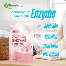 COMBO2 Túi Nước Giặt Xả 3In1 Bomixtra, Nước Giặt Cao Cấp Công Nghệ Enzyme Giặt…