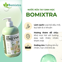 💧 NƯỚC RỬA TAY ENZYME SINH HỌC BOMIXTRA – HƯƠNG DƯA LƯỚI (500G) 🍈