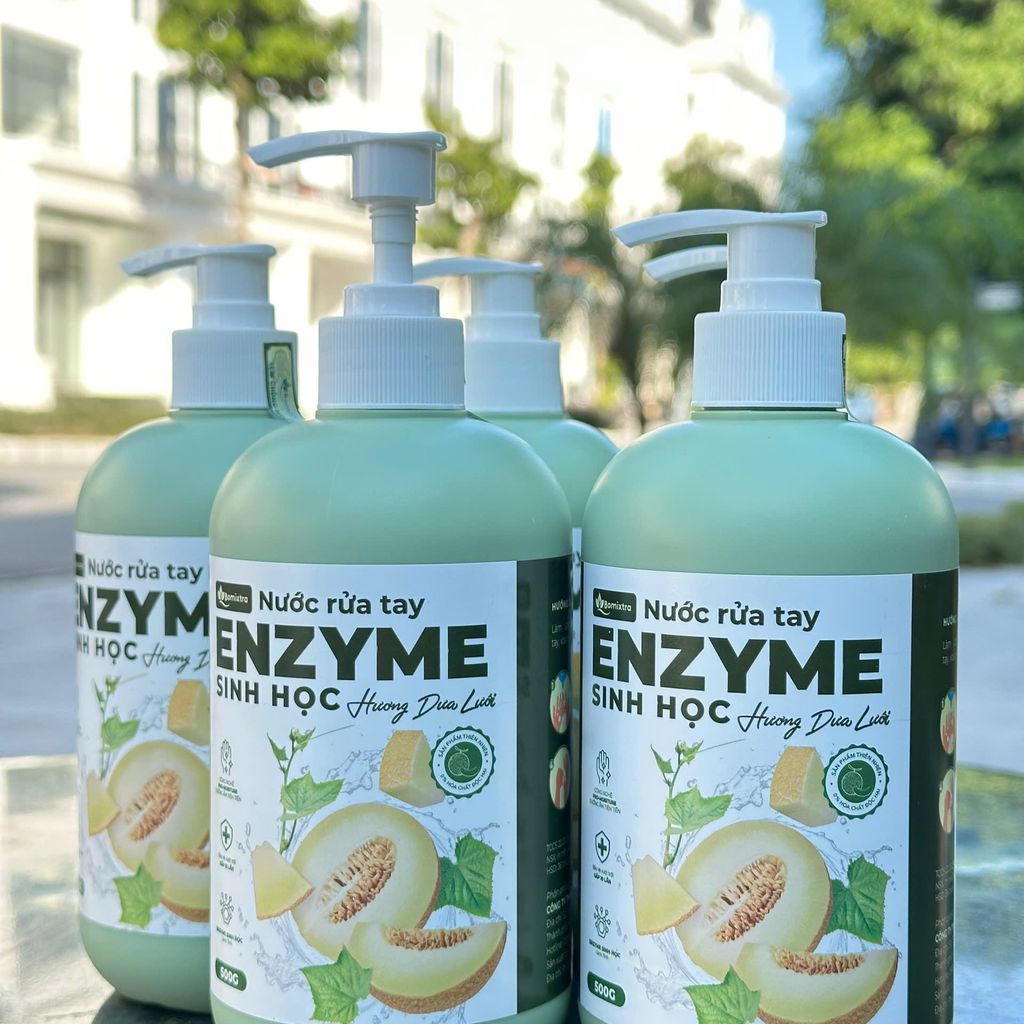 💧 NƯỚC RỬA TAY ENZYME SINH HỌC BOMIXTRA – HƯƠNG DƯA LƯỚI (500G) 🍈