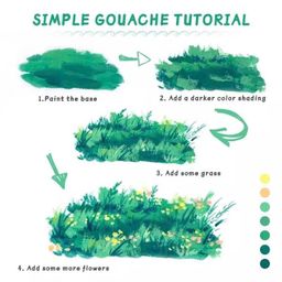 Bộ màu vẽ Gouache Arrtx ( hàng Amazon ), set 9 hũ màu, an toàn cho trẻ em