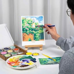 Bộ màu vẽ Gouache Arrtx ( hàng Amazon ), set 9 hũ màu, an toàn cho trẻ em
