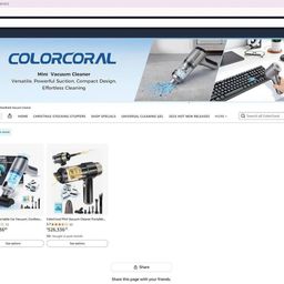 Máy hút bụi cầm tay 4 trong 1 COLORCORAL - VCM008 ( hàng Amazon Mỹ ) Hút, Thổi…