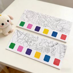 ￼Sách Tô Màu Nước Mini Trẻ Em - Giấy Note Có Thể Tô Màu - Sách Tô Màu Có Thể Xé