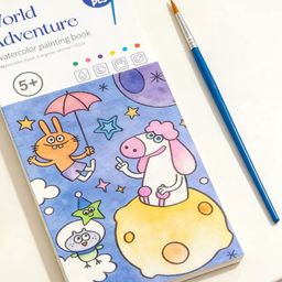 ￼Sách Tô Màu Nước Mini Trẻ Em - Giấy Note Có Thể Tô Màu - Sách Tô Màu Có Thể Xé