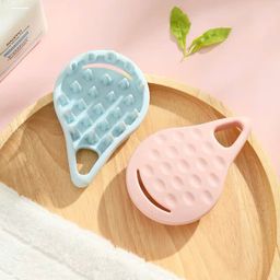 Lược gội massage đầu silicon hình giọt nước