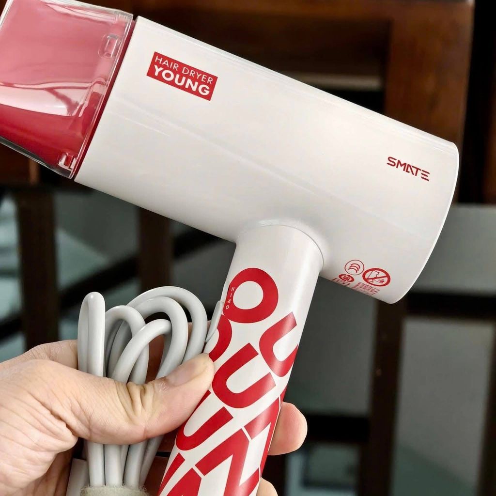 Máy sấy tóc Xiaomi SMATE Hair Dryer 1800W, công nghệ bổ sung 20 triệu ion âm