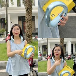Quạt đeo cổ RTAKO GBF001 Ice Breeze Neck Hanging Fan 4000mAh Random mầu