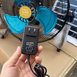 Quạt sàn tích điện 12inch CHILL HOME, pin 4800mAh, kèm panel NLMT, lồng & cánh…