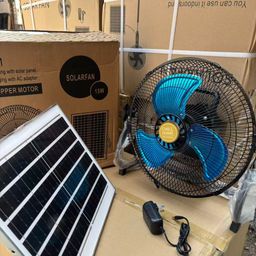Quạt sàn tích điện 12inch CHILL HOME, pin 4800mAh, kèm panel NLMT, lồng & cánh…