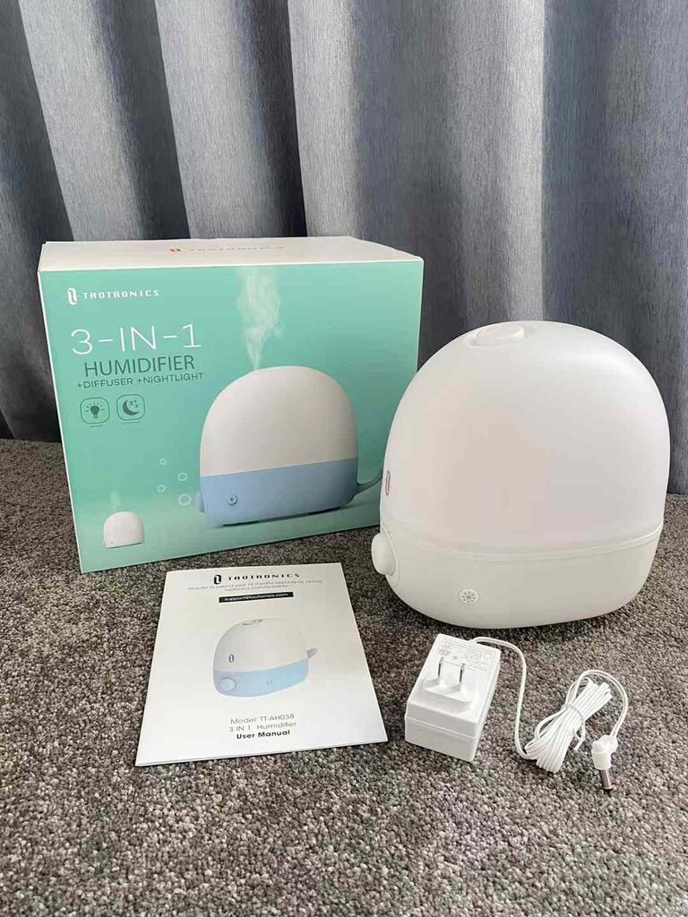 Máy phun sương, tạo ẩm kiêm đèn ngủ TAOTRONICS TT-AH038 3 in 1