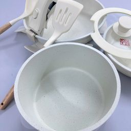 ✅ TR/GD- Bộ 3 nồi chảo UCC LIFE màu trắng