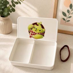 ✅ Hộp cơm trắng gấu Dooro xanh 1 tầng