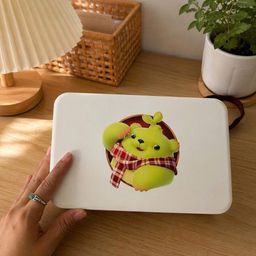 ✅ Hộp cơm trắng gấu Dooro xanh 1 tầng