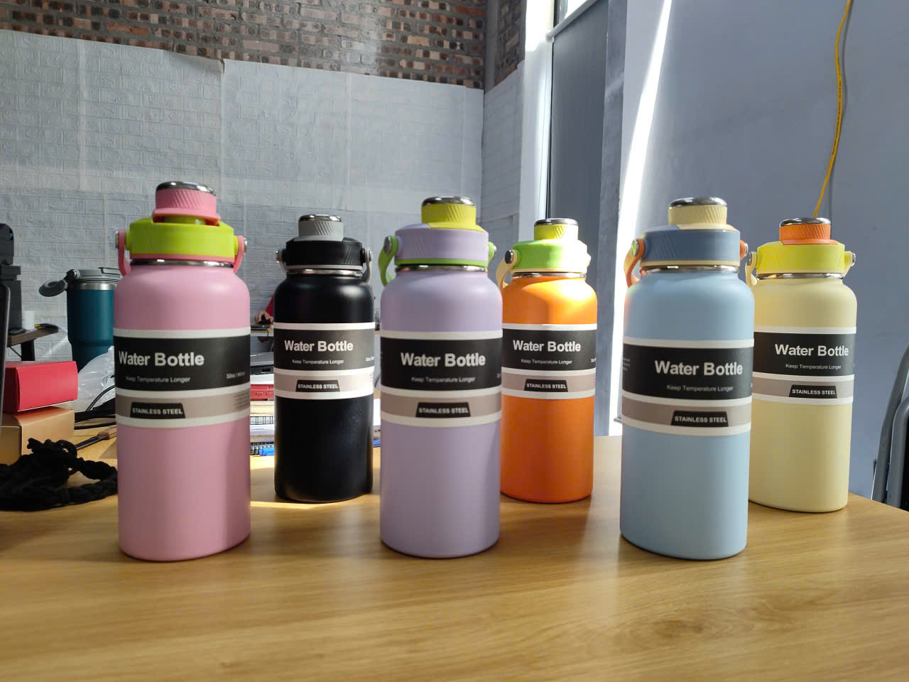 Bình Giữ Nhiệt Water Bottle 32oz(~1000ml) Thép Chống Rỉ 18/8 Quai Xách Chắc Ch…
