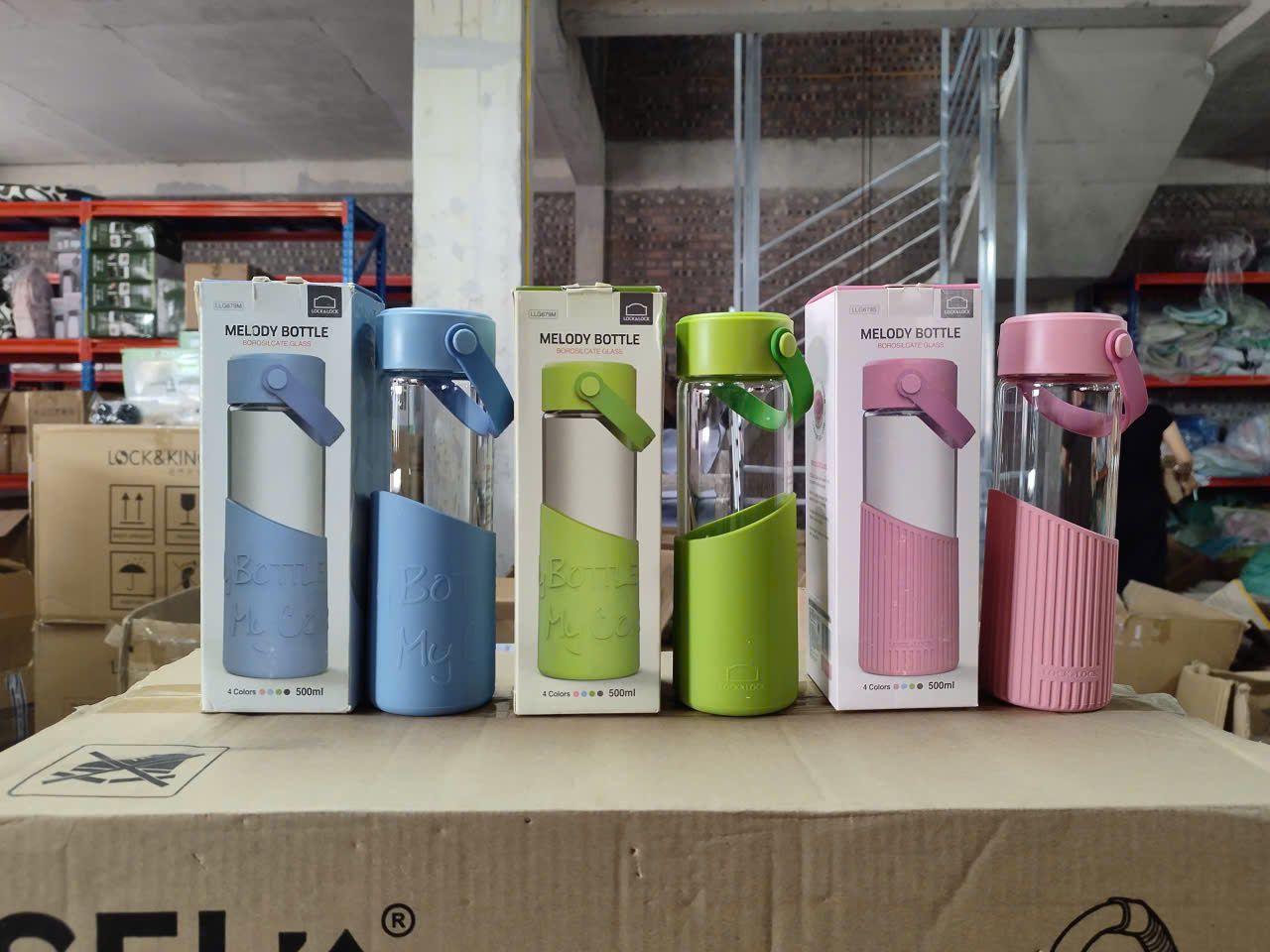 Bình lock&lock MELODY BOTTLE 500ML ( ngẫu nhiên )