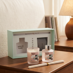 BỘ QUÀ TẶNG NẾN THƠM & TINH DẦU KHUẾCH TÁN CAO CẤP "BREEZE TOWN"