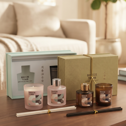 BỘ QUÀ TẶNG NẾN THƠM & TINH DẦU KHUẾCH TÁN CAO CẤP "BREEZE TOWN"