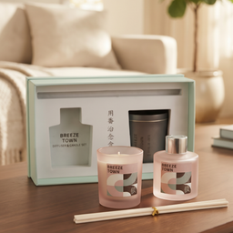 BỘ QUÀ TẶNG NẾN THƠM & TINH DẦU KHUẾCH TÁN CAO CẤP "BREEZE TOWN"